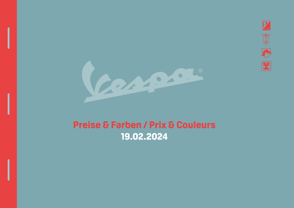 Vespa Preise & Farben 2024