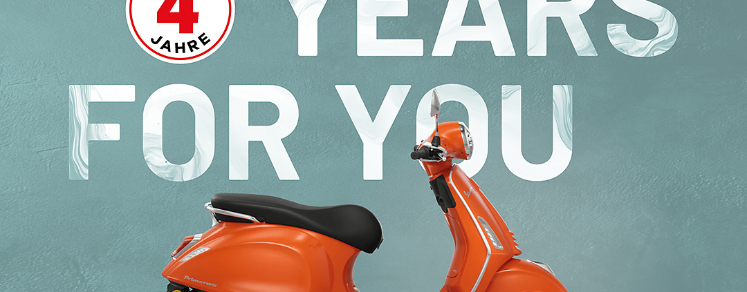 Vespa 4 Jahre Garantie